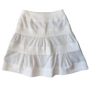 White Akris Punto Skirt - Size 8
